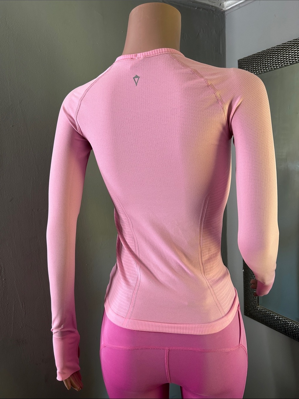 Girl’s Pink Long-Sleeve Performance Top